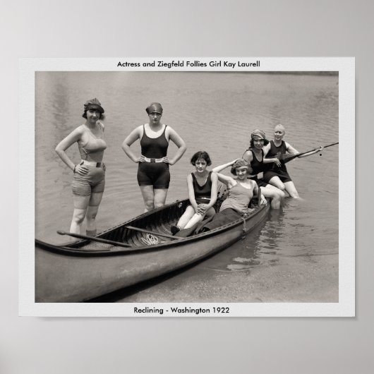 ヴィンテージ入浴美しいズジーグフェルドフォリーズカイラウア ポスター (正面)