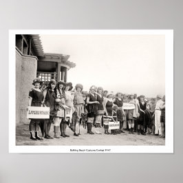 ヴィンテージ入浴美しいビーチ衣装コンテスト1947 ポスター