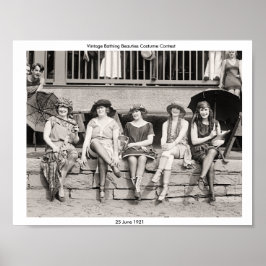 ヴィンテージ入浴美しい衣装コンテスト25/6/1921 ポスター