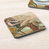 ヴィンテージ入浴美しい コースター (左側)