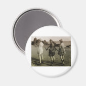 ヴィンテージ入浴美しい マグネット (正面/裏面)