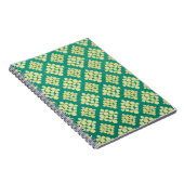 ヴィンテージ全体の背景パターンノートブック ノートブック (右側)