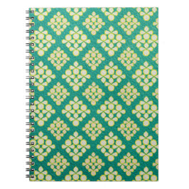 ヴィンテージ全体の背景パターンノートブック ノートブック