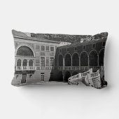 ヴィンテージ公国モナコ宮殿の中庭 ランバークッション (裏面)