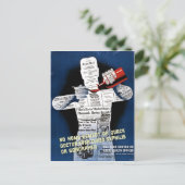 ヴィンテージ公衆衛生ポスター葉書 ポストカード (スタンド正面)