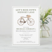 ヴィンテージ六十バースデーパーティー 招待状 (スタンド正面)