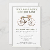 ヴィンテージ六十バースデーパーティー 招待状 (正面/裏面)