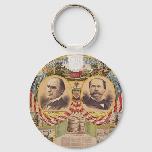 ヴィンテージ共和党パーティー大統領の運動 キーホルダー (正面)