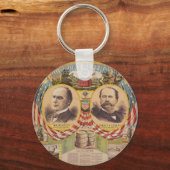 ヴィンテージ共和党パーティー大統領の運動 キーホルダー (正面)