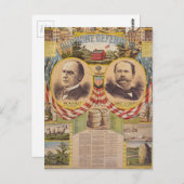 ヴィンテージ共和党パーティー大統領の運動 ポストカード (正面/裏面)