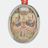 ヴィンテージ共和党パーティー大統領の運動 メタルオーナメント (左)