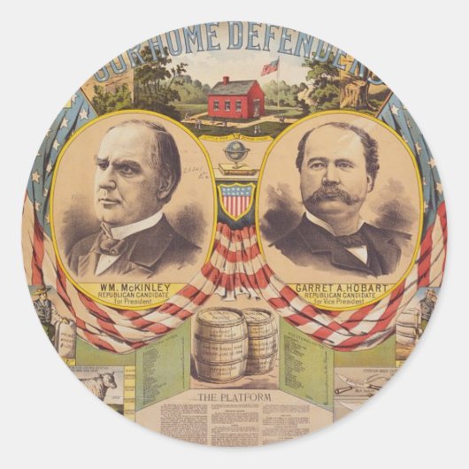 ヴィンテージ共和党パーティー大統領の運動 ラウンドシール (正面)