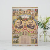 ヴィンテージ共和党パーティー大統領の運動 便箋 (スタンド正面)