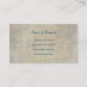 ヴィンテージ共有紙手書きスクリプト 名刺 (裏面)