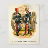 ヴィンテージ兵士のクリスマスポストカード ポストカード (正面)