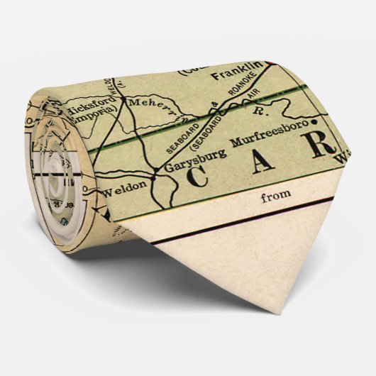 ヴィンテージ内戦時のバージニアの戦いの地図 ネクタイ (ロール)