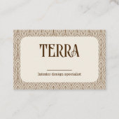 ヴィンテージ内部設計シンプル先住民パターン 名刺 (正面)