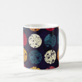 ヴィンテージ円シームレスパターン,抽象芸術,パターン コーヒーマグカップ (正面右)