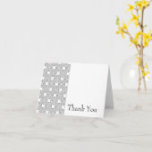 ヴィンテージ円パターンサンキューカード カード (黄色い花)