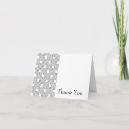 ヴィンテージ円パターンサンキューカード カード