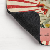 ヴィンテージ円錐形ハット付き金ゴールド式ピエロ マウスパッド (コーナー)