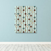 ヴィンテージ円 キャンバスプリント (インサイチュ (ウッドフロア))