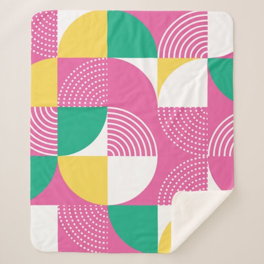 ヴィンテージ円：グラフィック調和。 シェルパブランケット (正面)