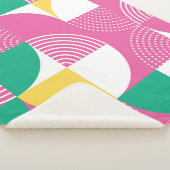 ヴィンテージ円：グラフィック調和。 シェルパブランケット (3/4)