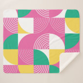 ヴィンテージ円：グラフィック調和。 シェルパブランケット (正面(横))