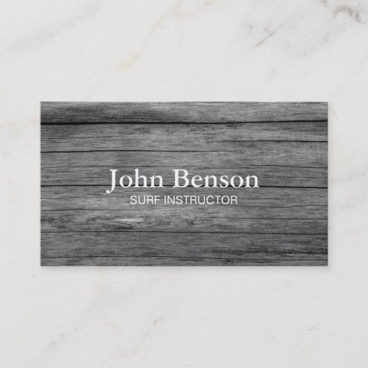 ヴィンテージ再生ウッドサーフインストラクター 名刺 (正面)