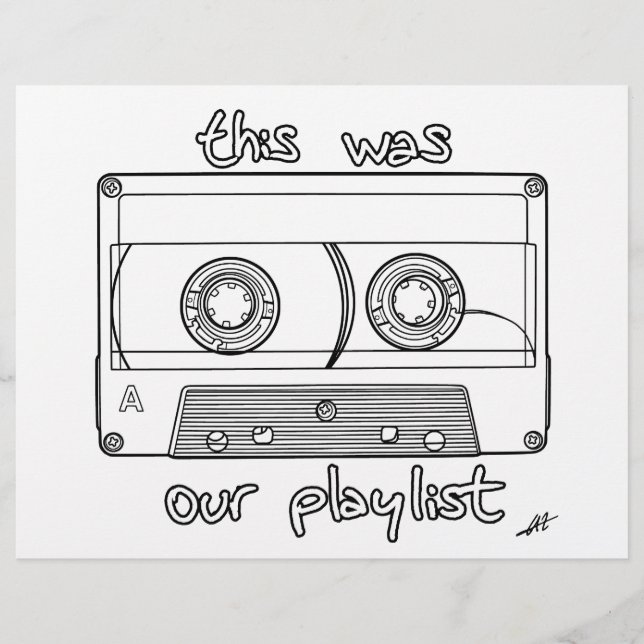 ヴィンテージ再生リスト – ページの色付け (正面)