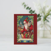 ヴィンテージ再生型クリスマスアート シーズンポストカード (スタンド正面)