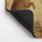 ヴィンテージ再生産うさぎ葉書 マウスパッド (コーナー)