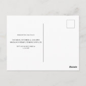 ヴィンテージ写カスタム真ハローウィンパーティ招待状 ポストカード (裏面)