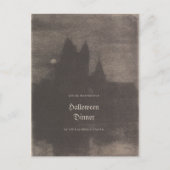 ヴィンテージ写カスタム真ハローウィンパーティ招待状 ポストカード (正面)