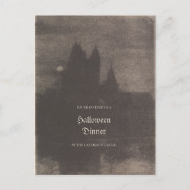 ヴィンテージ写カスタム真ハローウィンパーティ招待状 ポストカード