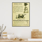 ヴィンテージ写真とスタジオセット ポスター (キッチン)