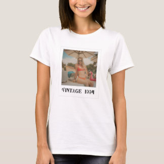 ヴィンテージ写真と年のノスタルジックな誕生日 Tシャツ