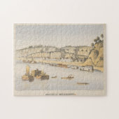 ヴィンテージ写真によるナチェズMSの表示(1854) ジグソーパズル (横)