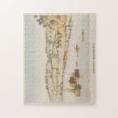 ヴィンテージ写真によるナチェズMSの表示(1854) ジグソーパズル (縦)