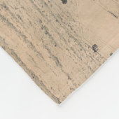 ヴィンテージ写真のサンアントニオTX地図(1886年) フリースブランケット (角)