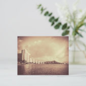 ヴィンテージ写真のハワイビーチ ポストカード (スタンド正面)