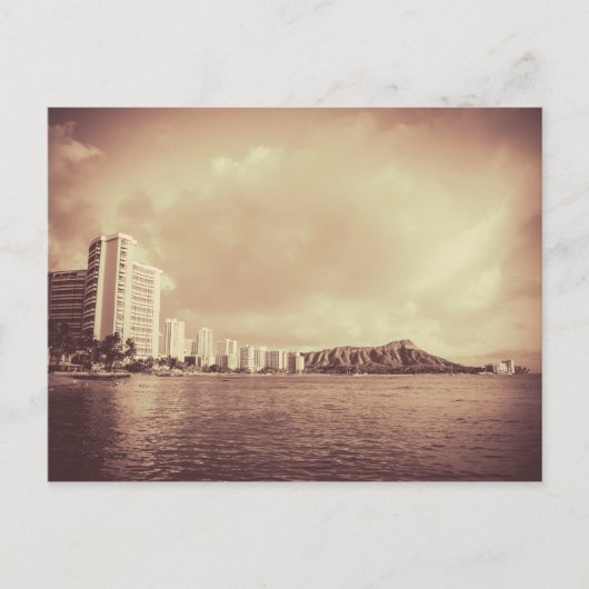 ヴィンテージ写真のハワイビーチ ポストカード (正面)