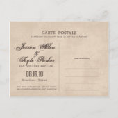 ヴィンテージ写真の保存日付テンプレート 案内ポストカード