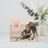 ヴィンテージ写真の保存日付テンプレート 案内ポストカード (スタンド正面)