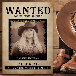 ヴィンテージ写真の募集ポスターの花嫁の提案