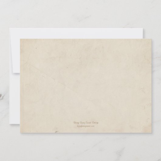 ヴィンテージ写真の卒業発表/招待状 招待状 (裏面)