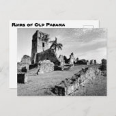 ヴィンテージ写真の古いパナマ遺跡 ポストカード (正面/裏面)