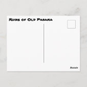 ヴィンテージ写真の古いパナマ遺跡 ポストカード (裏面)