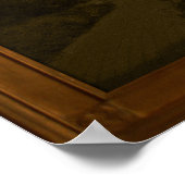 ヴィンテージ写真の城の偽フレーム お化け屋敷の小道具 ポスター (角)